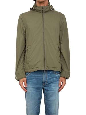 Giubbino verde con cappuccio  Moorer idrorepellente in UOMO