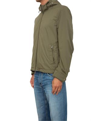 Giubbino verde con cappuccio  Moorer idrorepellente in UOMO