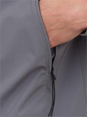 Giubbino uomo grigio C.P. Company antipioggia e antivento full zip con cappuccio in UOMO