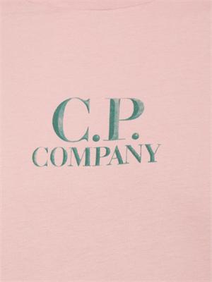 T-shirt rosa C.P. Company in cotone con stampa avanti e dietro in UOMO