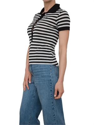 T-shirt Patrizia Pepe a righe in misto viscosa in DONNA