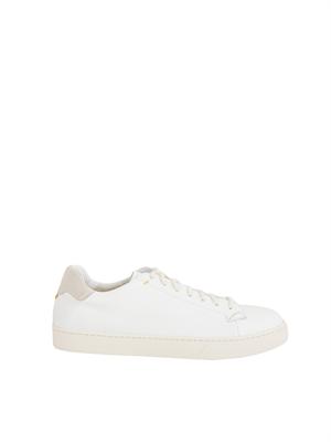 Sneaker uomo Doucal's in pelle bianca in UOMO