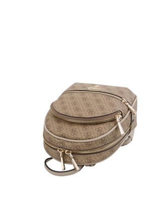 Zaino donna Guess Jeans pelle ecologica con stampa logo 4G all over in DONNA