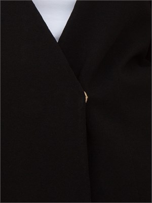 Cardigan giacca Nenette in maglia nera in DONNA