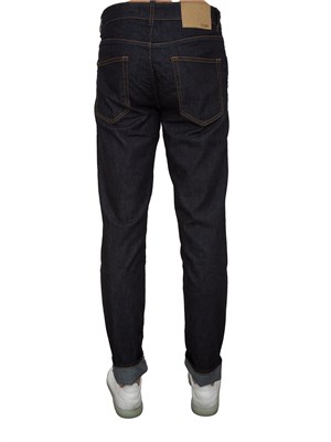 Jeans 5 tasche Siviglia blu scuro in cotone stretch in UOMO