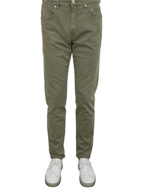 Pantalone chino Siviglia verde in cotone in UOMO
