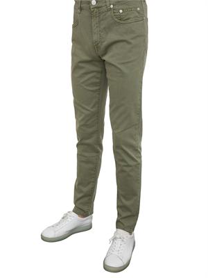 Pantalone chino Siviglia verde in cotone in UOMO