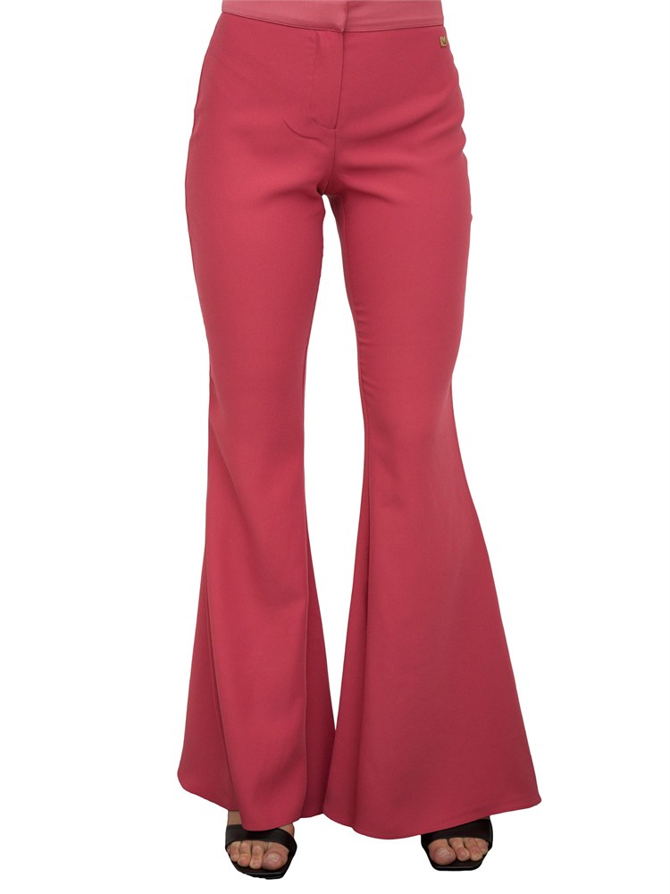 Pantaloni flare Guess by Marciano in viscosa fucsia