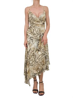 Abito asimmetrico Guess by Marciano con stampa animalier in DONNA