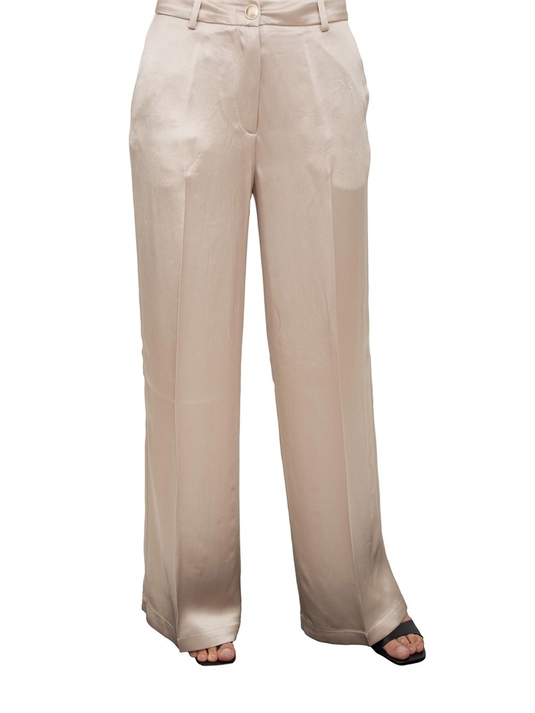 Pantalone donna Guess by Marciano in viscosa di raso beige