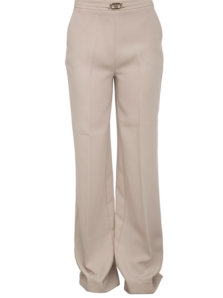 Pantaloni donna beige Guess by Marciano con taglio dritto e piega