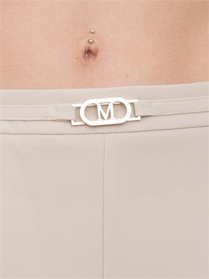 Pantaloni donna beige Guess by Marciano con taglio dritto e piega in DONNA