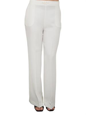 Pantaloni donna bianchi Guess by Marciano con taglio dritto e piega in DONNA