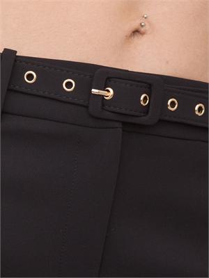 Pantalone elegante nero Kocca stile minimal con cintura in DONNA