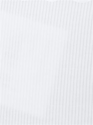 Top a costine Liu Jo donna in jersey di cotone bianco con bordi a contrasto in DONNA