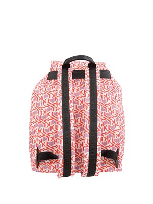 K.LAGERFELD Zaino Karl Lagerfeld Jeans in nylon con fantasia logo all over colorato con tasche e patta in DONNA