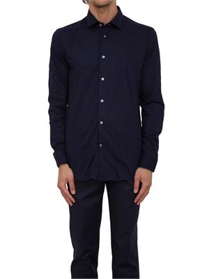 Camicia Corneliani blu in puro cotone in UOMO