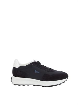 Sneakers Harmont & Blaine blu con suola bicolor in UOMO