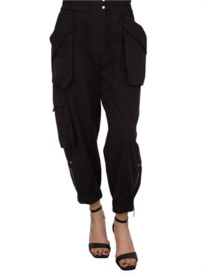 Pantalone nero Pinko modello cargo con maxi tasche in DONNA