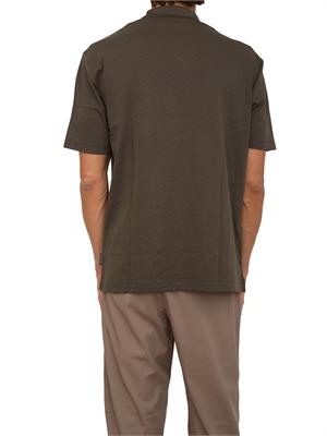 ARMANI EXCHANGE Polo A.X. verde in puro cotone con ricami all over in UOMO