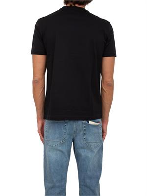 T-shirt blu Emporio Armani uomo con logo tono su tono in UOMO