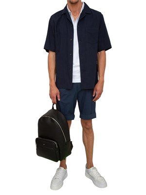 Polo uomo La Martina in cotone bianco con ricamo logo e sottocollo logo in UOMO