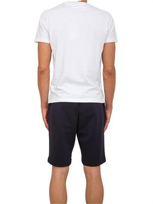 T-shirt uomo La Martina in cotone bianco con ricamo logo a contrasto in UOMO