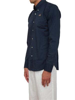 Camicia La Martina blu slim fit - Leon in UOMO