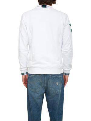Felpa uomo La Martina in cotone french terry bianco regular fit in UOMO