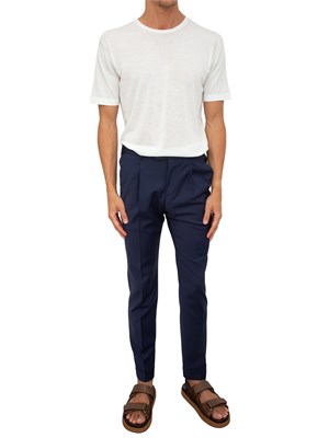 T-shirt Peuterey bianco in tricot di cotone tinto capo in UOMO