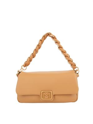 Borsa Marella in similpelle beige con manico intrecciato in DONNA