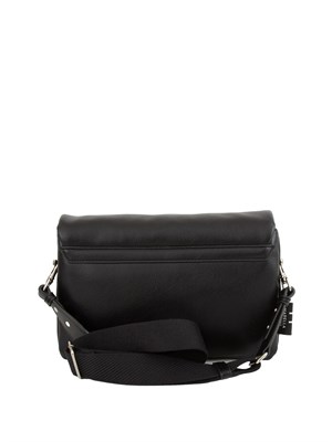 Borsa donna Marella in tessuto spalmato nero con finish martellato in DONNA
