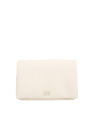 Borsa donna Marella in tessuto spalmato bianco con finish martellato in DONNA
