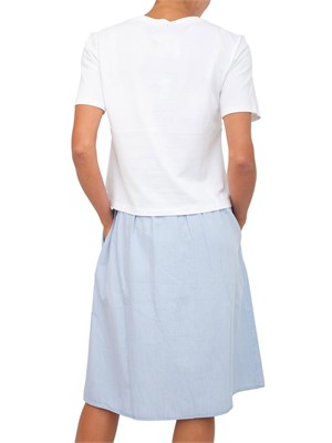 TWIN-SET T-shirt Twinset Actitude in cotone bianco con stampa cuore in DONNA