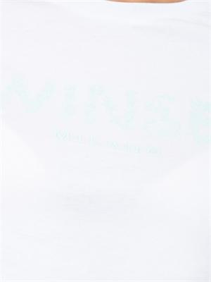 TWIN-SET T-shirt Twinset in cotone bianco con ricamo logo Oval T in DONNA