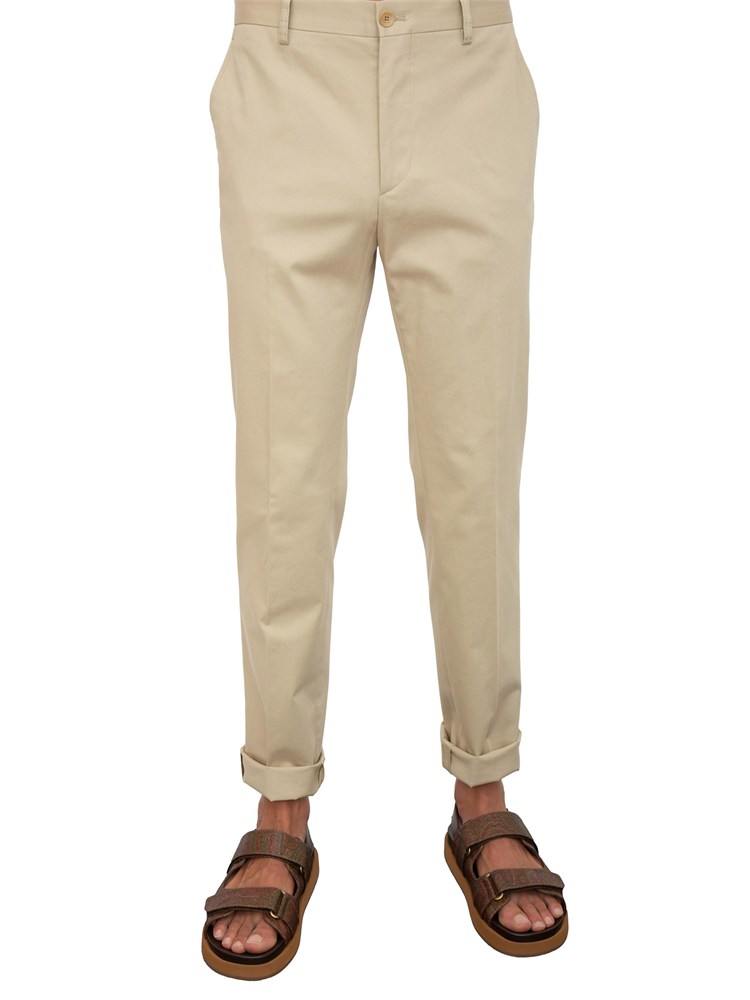 Pantaloni Etro Beige in gabardine