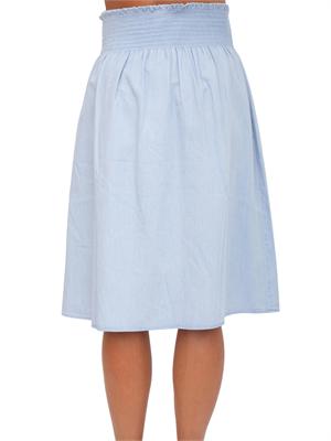 TWIN-SET Gonna longuette Twinset Actitude in chambray celeste in DONNA