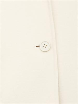 Cappotto Emme Marella in tessuto double bianco dalla mano morbida in DONNA
