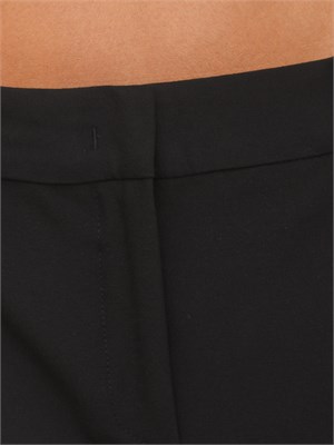 Pantaloni Marella in tela di misto viscosa stretch nera in DONNA