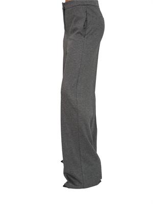Pantaloni iBlues in jersey stretch grigio e fit ampio e dritto in DONNA