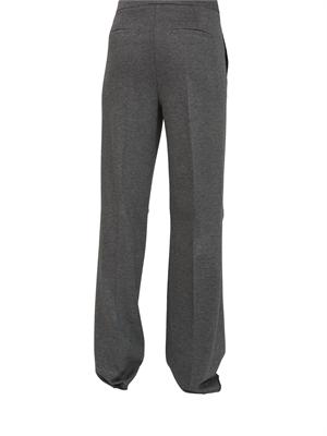 Pantaloni iBlues in jersey stretch grigio e fit ampio e dritto in DONNA
