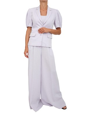 TWIN-SET Giacca maniche corte Twinset in cotone lilla in DONNA