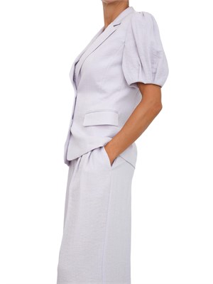 TWIN-SET Giacca maniche corte Twinset in cotone lilla in DONNA
