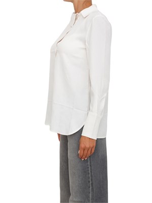 Camicia donna Armani Exchange in crepe di viscosa avorio in DONNA