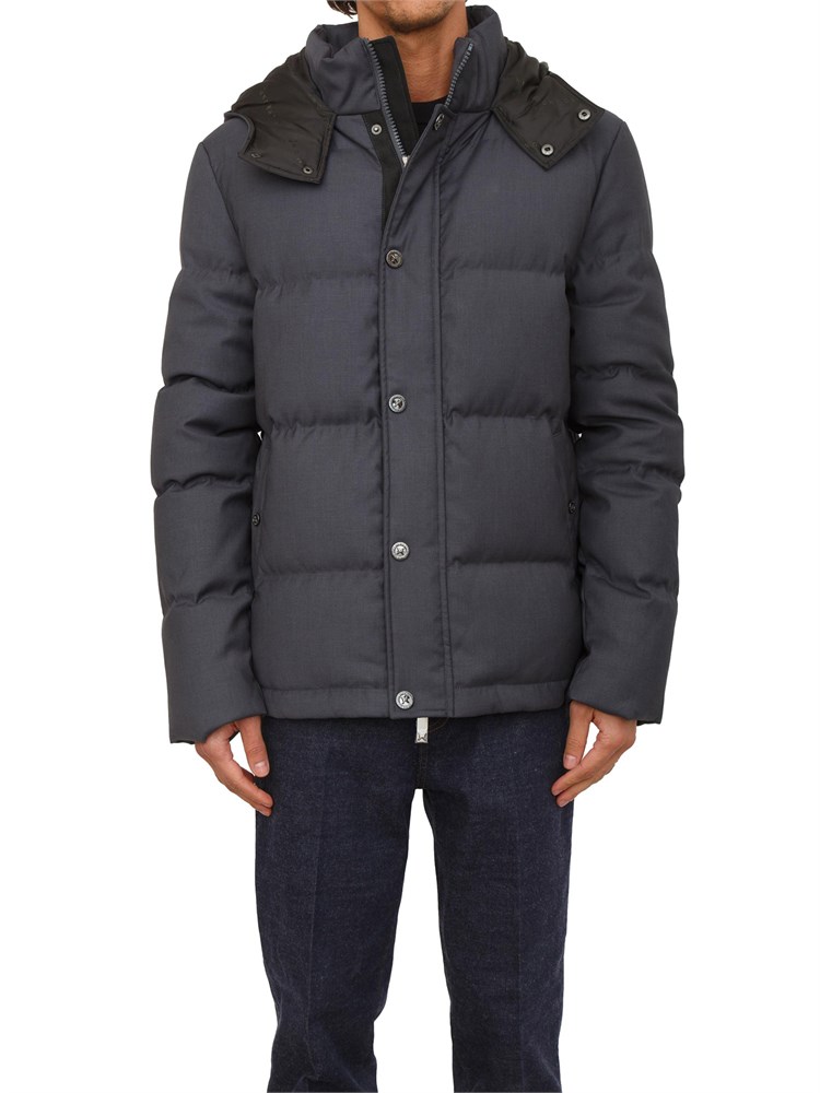 Giubbino con cappuccio Richmond X uomo in tessuto grigio antracite