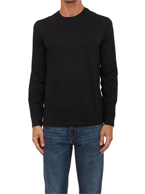 T-shirt  nero Armani Exchange in cotone Pima a maniche lunghe in UOMO