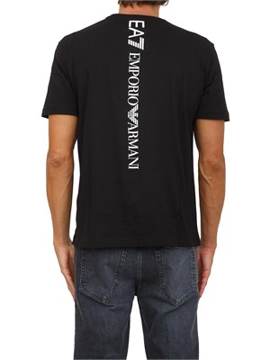 EA7 EMPORIO ARMANI T-shirt  nero EA7 Logo Series in jersey di cotone in UOMO