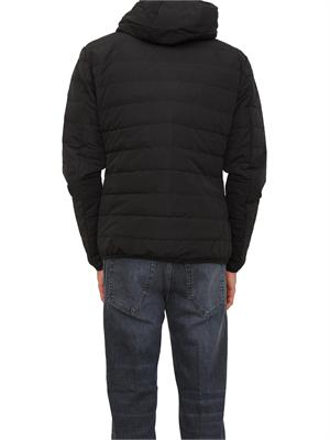EA7 EMPORIO ARMANI Piumino nero EA7 packable con cappuccio Premium Shield in UOMO