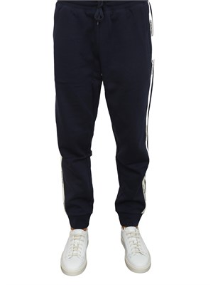 EA7 EMPORIO ARMANI Pantaloni jogger BLU ea7 Logo Series in misto cotone in UOMO
