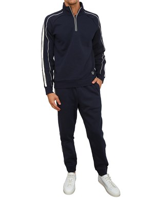 EA7 EMPORIO ARMANI Pantaloni jogger BLU ea7 Logo Series in misto cotone in UOMO